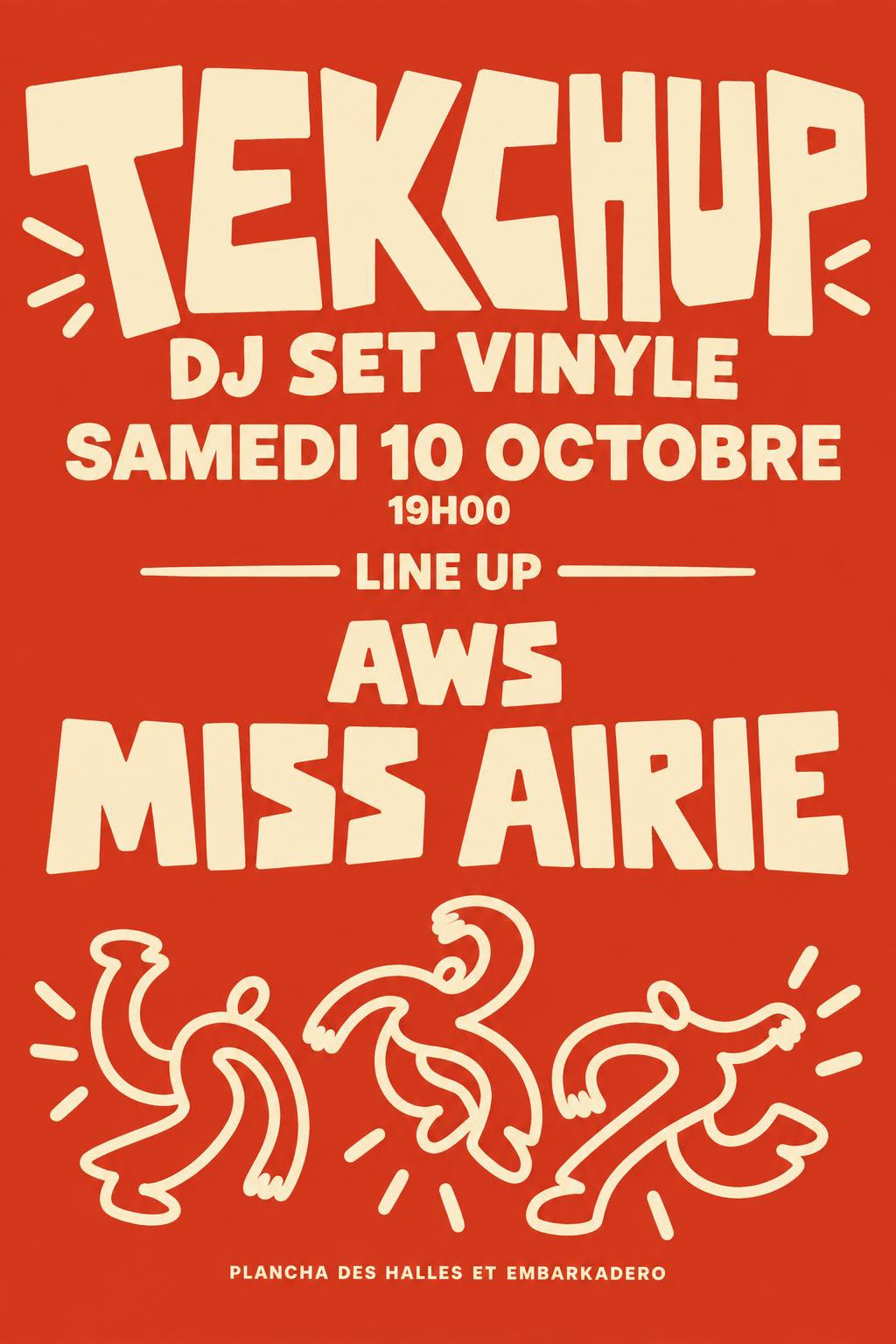 Affiche Tekchup — Samedi 10 octobre · 19h